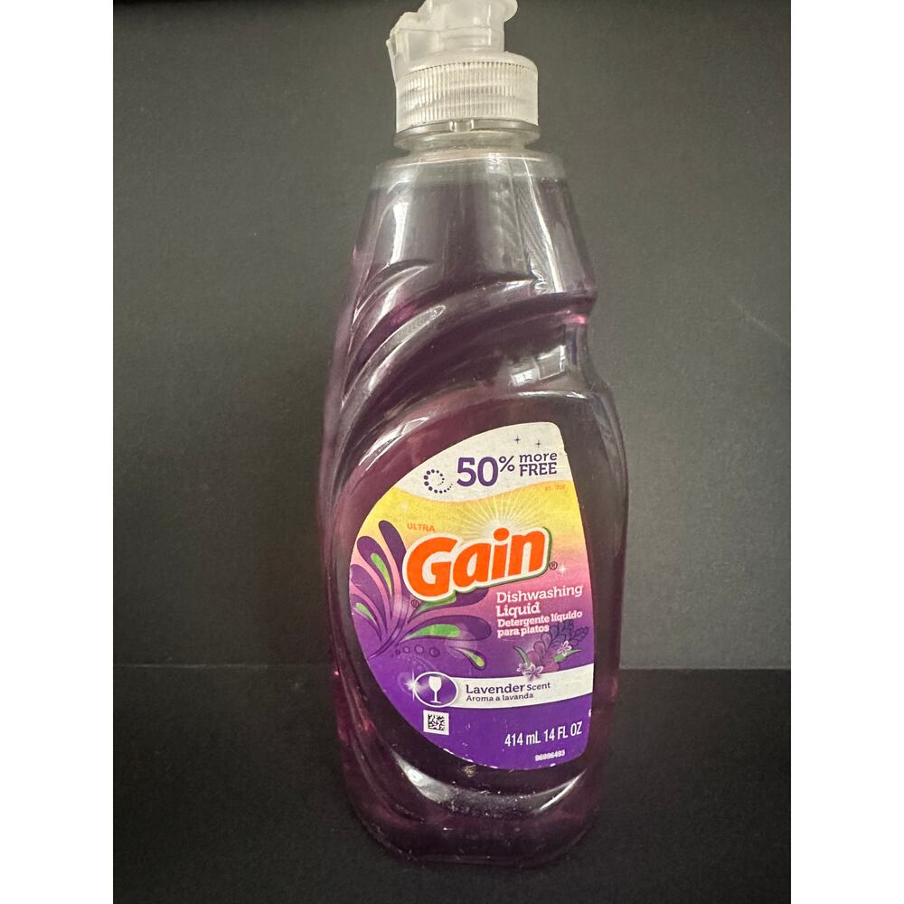 NEW Gain Dishwashing Liquid Lavender scent 14 oz